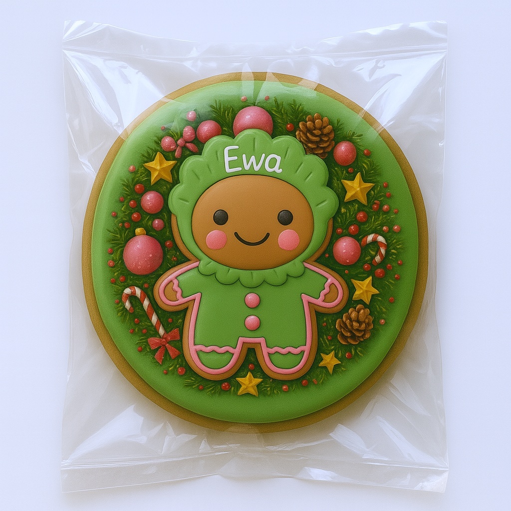 CIASTKO LUKROWANE MAMIK FAMILY EWA ROZ.M KOŁO RĘCZNIE ROBIONE